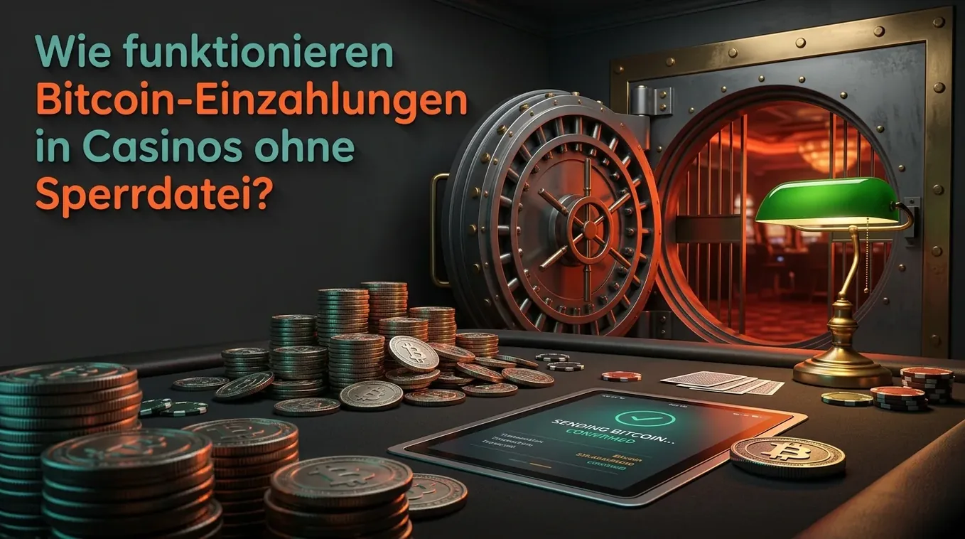 Bitcoin-Einzahlung auf Tablet im Casino ohne Sperrdatei
